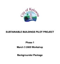 Kelowna Sustainable Building Pilot Project
