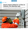 Smart meters linked to 13 fires in Ontario, Fire Marshal says