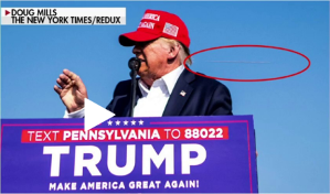 Photographer captures iconic image of bullet whizzing past Trump at Pennsylvania rally