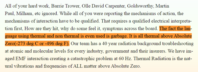 The fact the language using thermal and non thermal is even used is garbage. It is all thermal above Absolute Zero(-273 deg C or -496 deg F).
