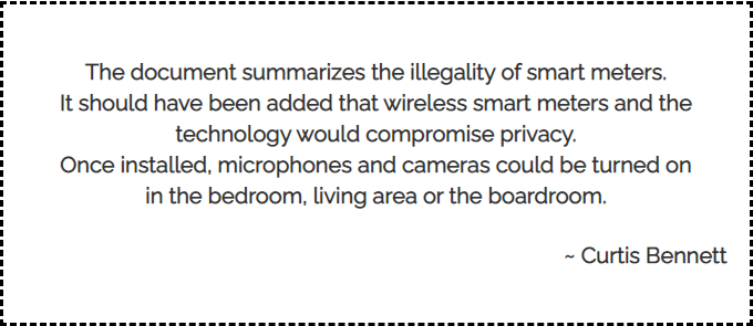Massachusetts Joint Committee on Illegality of Smart Meters